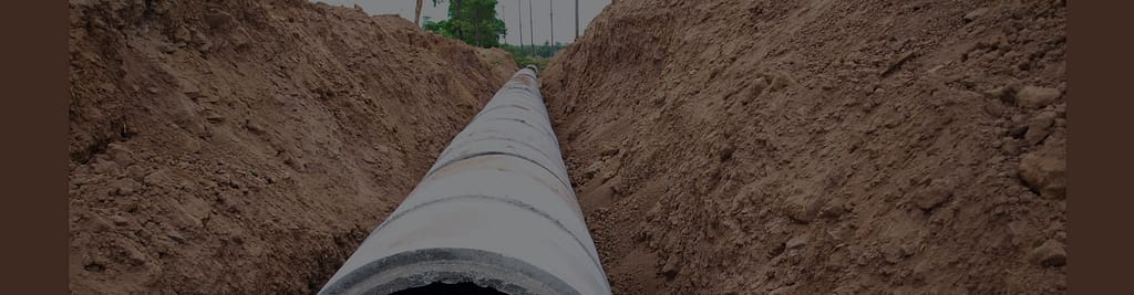 sewerage and water mains